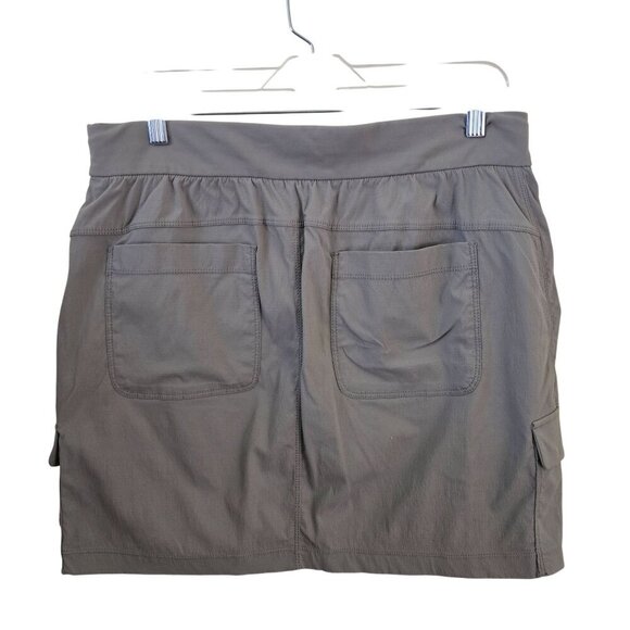 Athleta Trekkie Silver Gray/Taupe Skort Cargo Pockets Size 10 - Picture 3 of 7